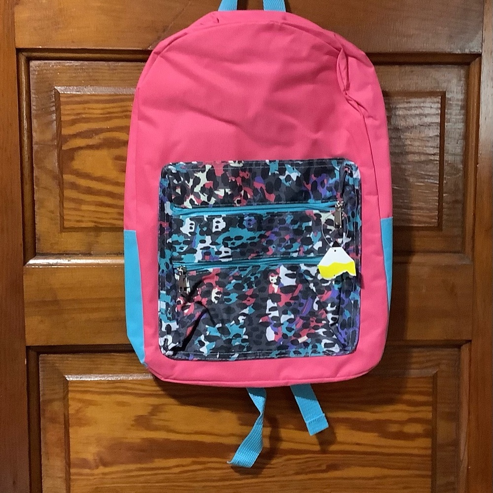 New pink backpack